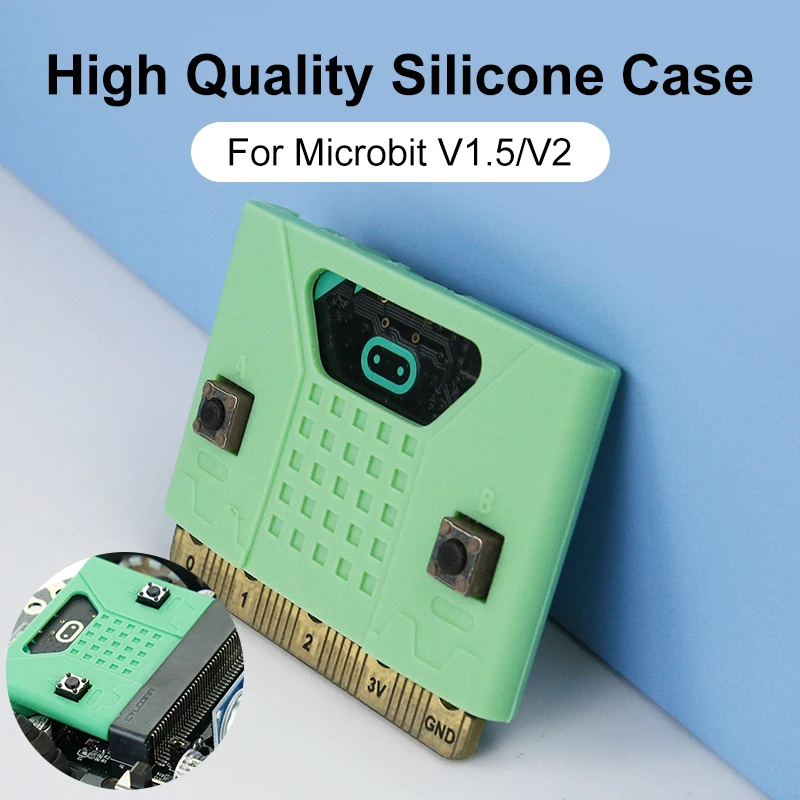 BBC Micro:bit V2 Colors Silicone Protective Case DIY Pocket-sized Computer Kit for Students Learning Program and School Projects