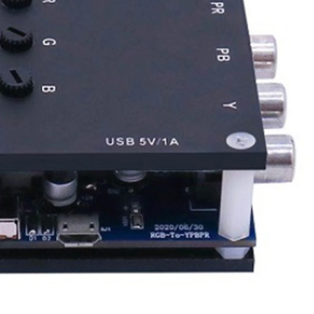 CABE-RGBS SCART para YPBPR Componente Transcodificador Conversor Retro Game Console, RGBS para Componente de Diferença de Cor