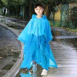 Non-disposable Rain Jacket Rain Ponchos EVA Thickened Waterproof Adult Men Women Children One-Piece Raincoat For outdoor Hiking