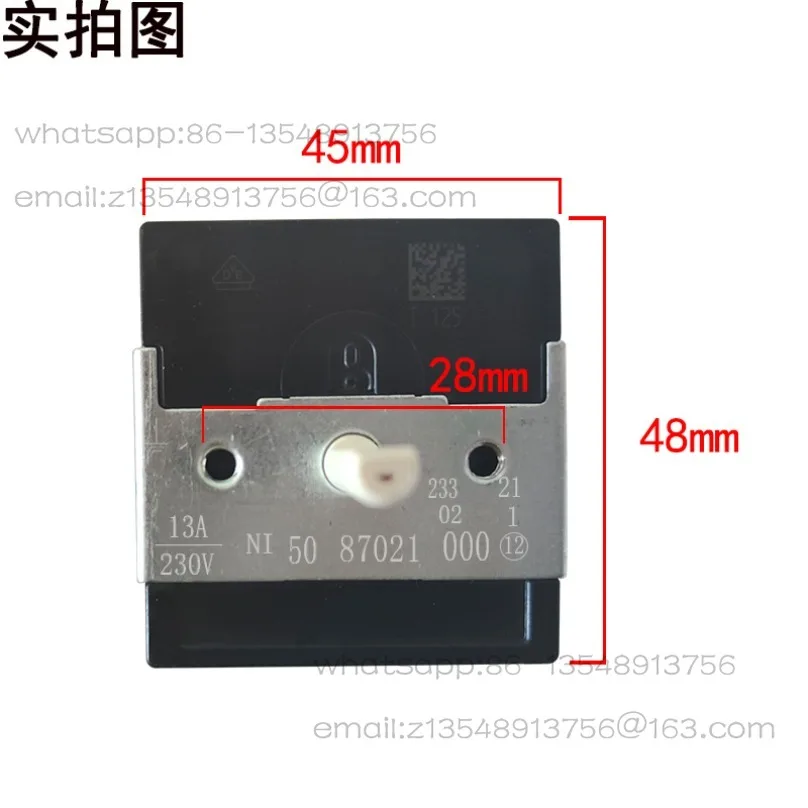 Thermostat switch Single ring electric ceramic stove accessories Oven temperature control gear no segment switch