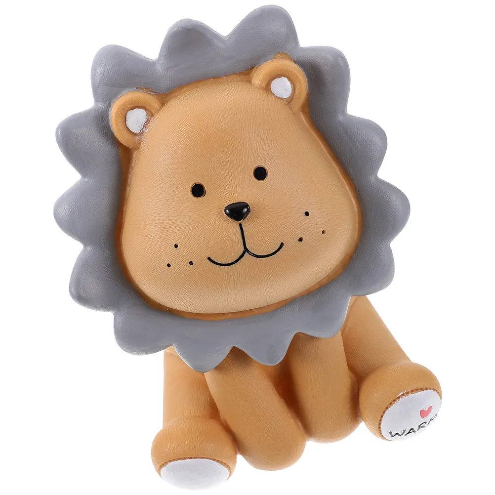 

Cartoon Lion Piggy Bank Realistic Design Animal Money Box for Kids Boys Girls Nursery Decor Cute Saving Pot Children Bank