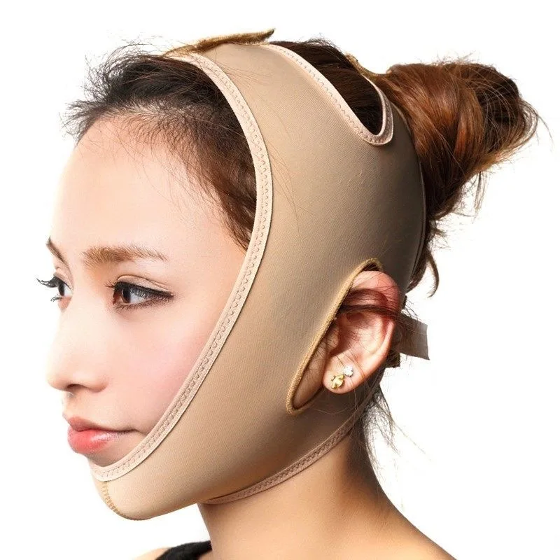 

Elastic Face Slimming Bandage V Line Face Shaper Women Chin Cheek Lift Up Belt Facial Massager Strap Face Skin Care Tools Beauty