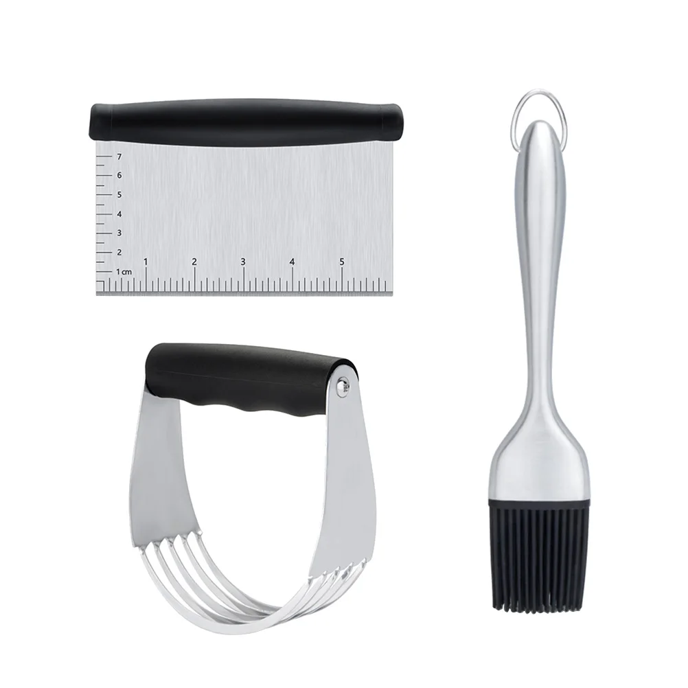 3Pcs Flour Oil Mixer Dough Blender BBQ Brush Pastry Tool Set Durable Kitchen Pastry Accessories - Image 4