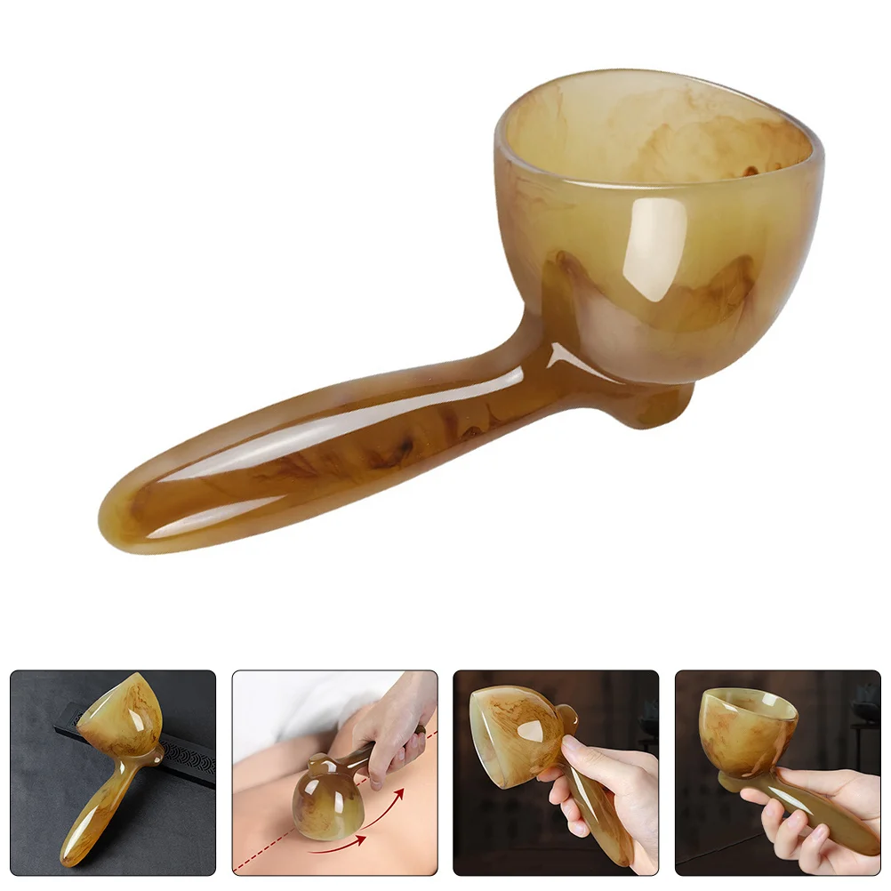

Resin Gua Sha Body Scraper Massage Tool Manual Therapy Massage Bar for Neck Back Legs Abdomen Full Body Relief