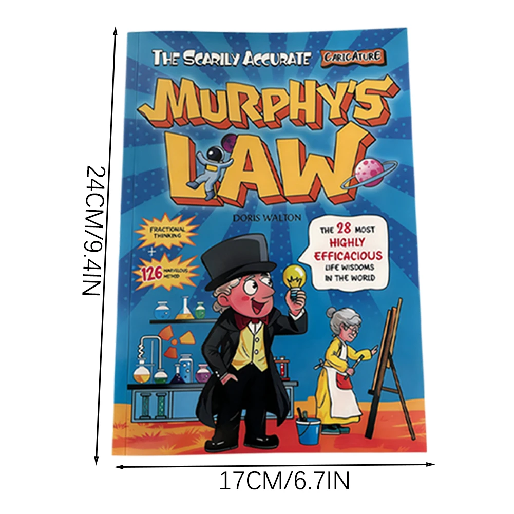 Livro de Histórias em Quadrinhos da Lei de Murphy para Crianças de 8 a 12 Anos: Romance Gráfico que Explica os Princípios da Vida com Ilustrações Divertidas e Conceitos Educacionais