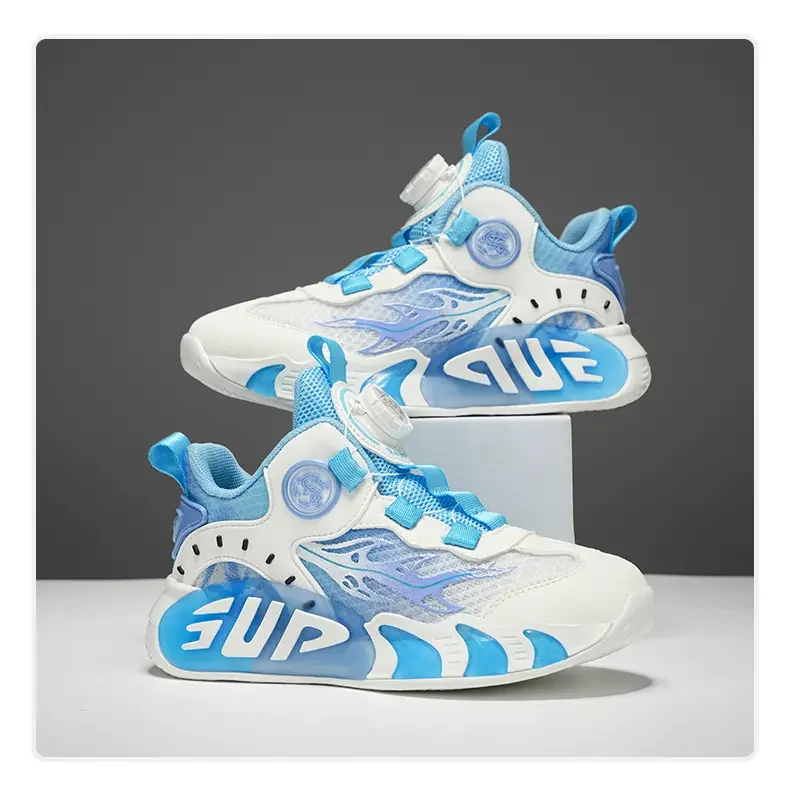 Unisex Teen Simple Fashion Basketball Footwear Versatile Daily School Wear Supportive Ankle Wear Resistant Athletic Sneakers