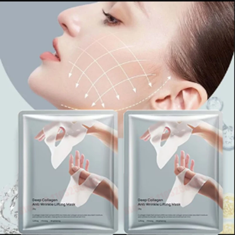 Bio-Collagen Real Deep Mask Soluble Collagen Sheet Mask With Hydrolyzed Collagen Moisturizing Face Mask For Skin Care Korean