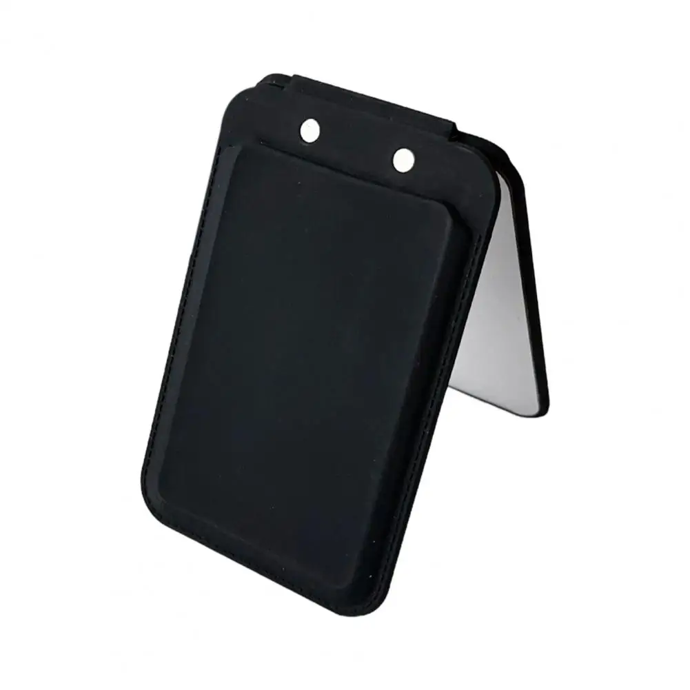 กระเป๋าสตางค์แม่เหล็กสําหรับผู้ถือบัตรแม่เหล็กพร้อมกระจกขาตั้งโทรศัพท์สําหรับ Magsafe 12/13/14/15/16 Dual ใช้ Slim Organizer