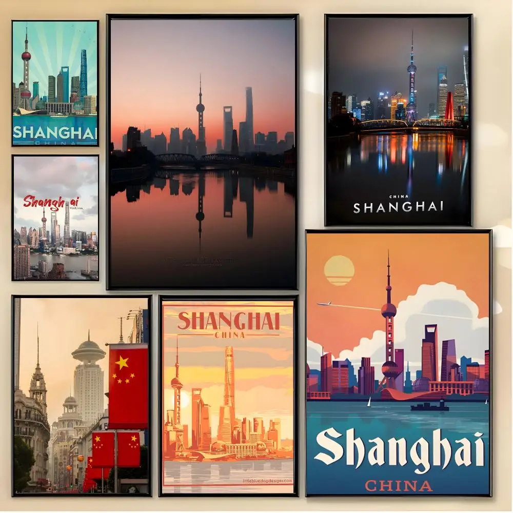City Landscape S-Shanghai Poster Unique Home Decoration Ideas & Stylish Interior Art