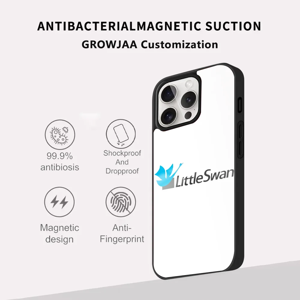 L-Little-SwanS Phone Case For iPhone 16 15 14 13 12 11 Pro Max Plus Mini New Magsafe Mirror Wireless Magnetic Funda