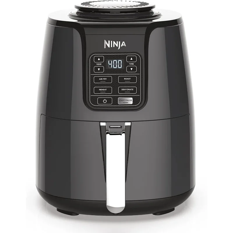 

Air Fryer, Roast, Reheats, & Dehydrates, 4-in-1, Fries, Frozen Food and Juicy Meat, Less Oil, Easy Meals, Compact, 4 QT, Grey