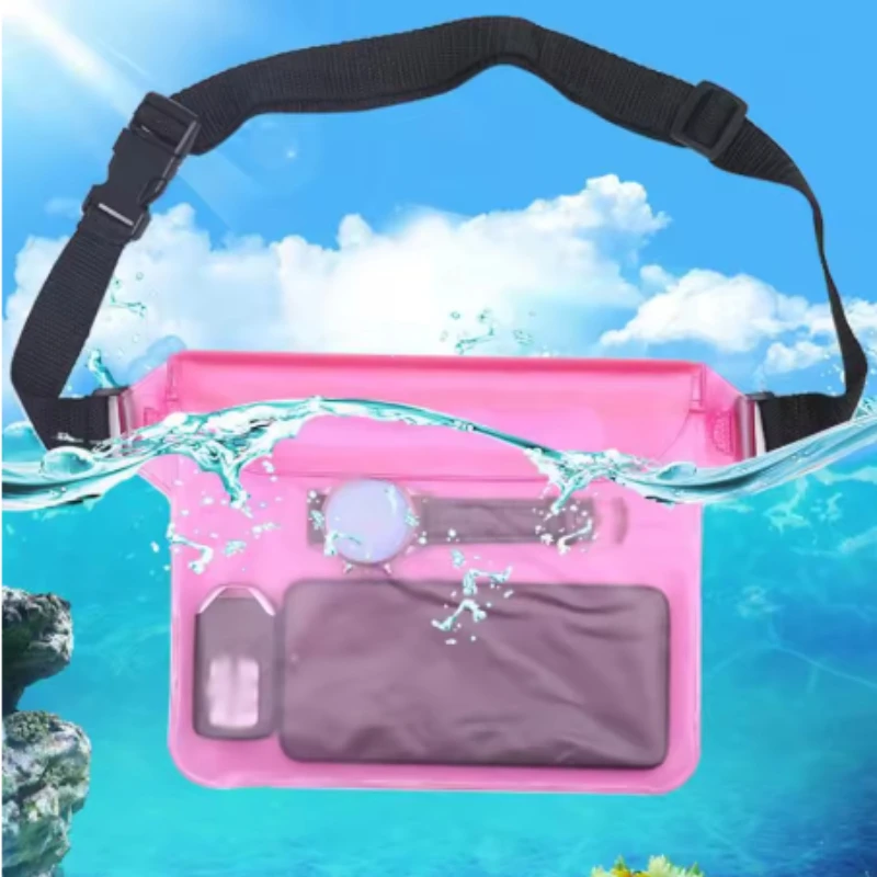 حقيبة سباحة مقاومة للماء ختم الانجراف الغوص الخصر حزمة التزلج تحت الماء جراب هاتف غطاء حقيبة كتف جافة لرياضة قارب الشاطئ #4