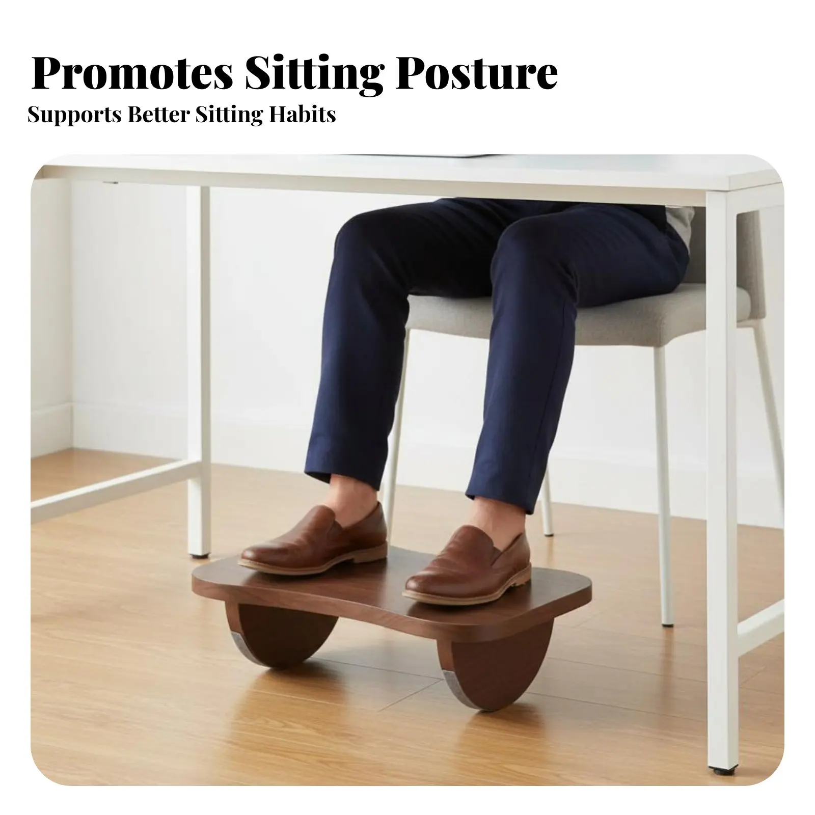 

Подставка для ног на уровне стола. Улучшает осанку. Подвижная подставка для ног. Комфортная, минималистичная и эстетичная, для любителей игр.