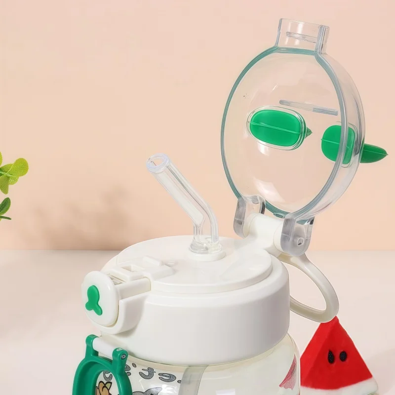 500 مللي كابيبارا زجاجات مياه الكرتون كوب بقشة كابيبارا شرب زجاجة مانعة للتسرب لطيف كوب بلاستك شفاف الصيف #2