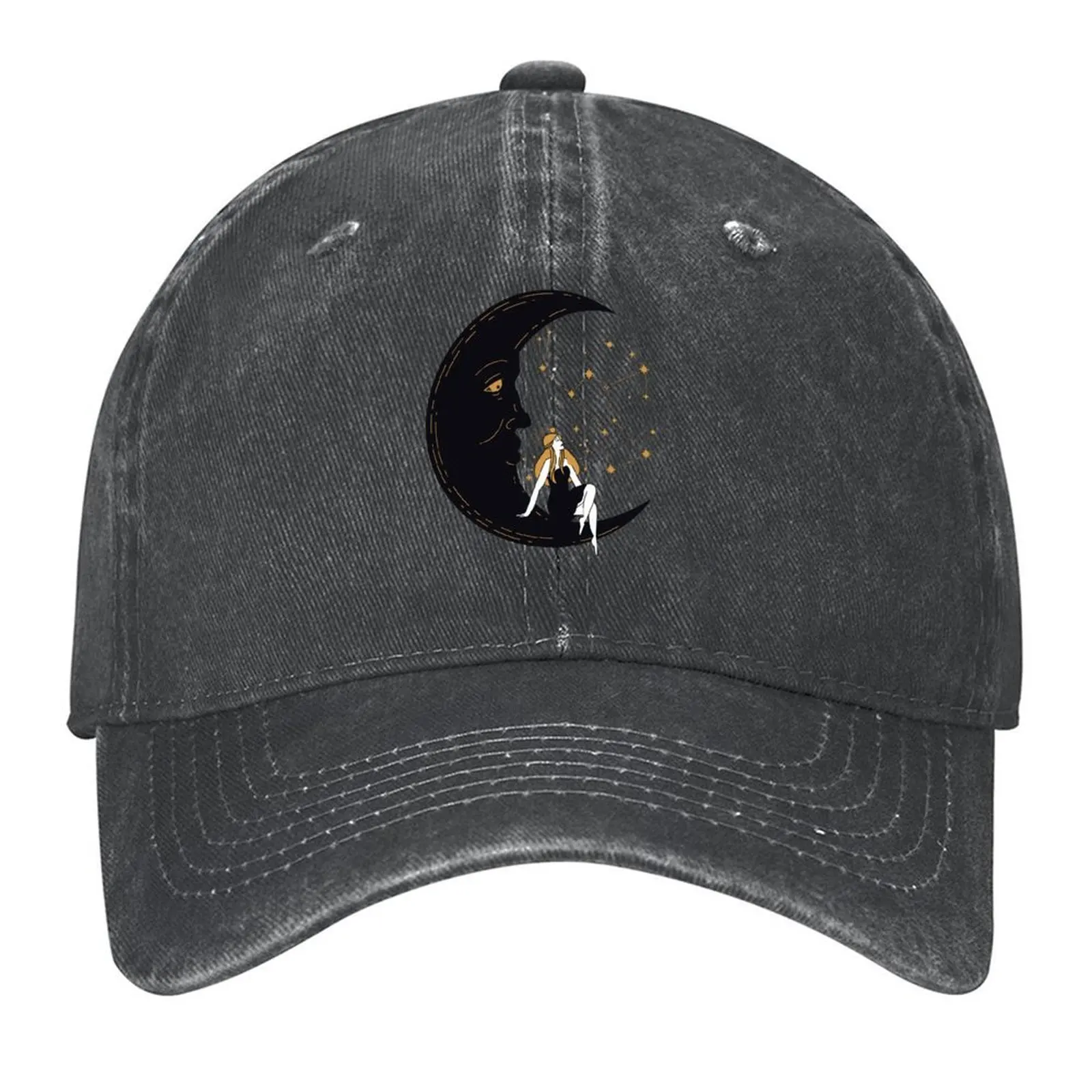 

Celestial Moon Godess and Orion Constellation Baseball Cap Unique hats Hip Hop Fashion Beach Golf Men Women's