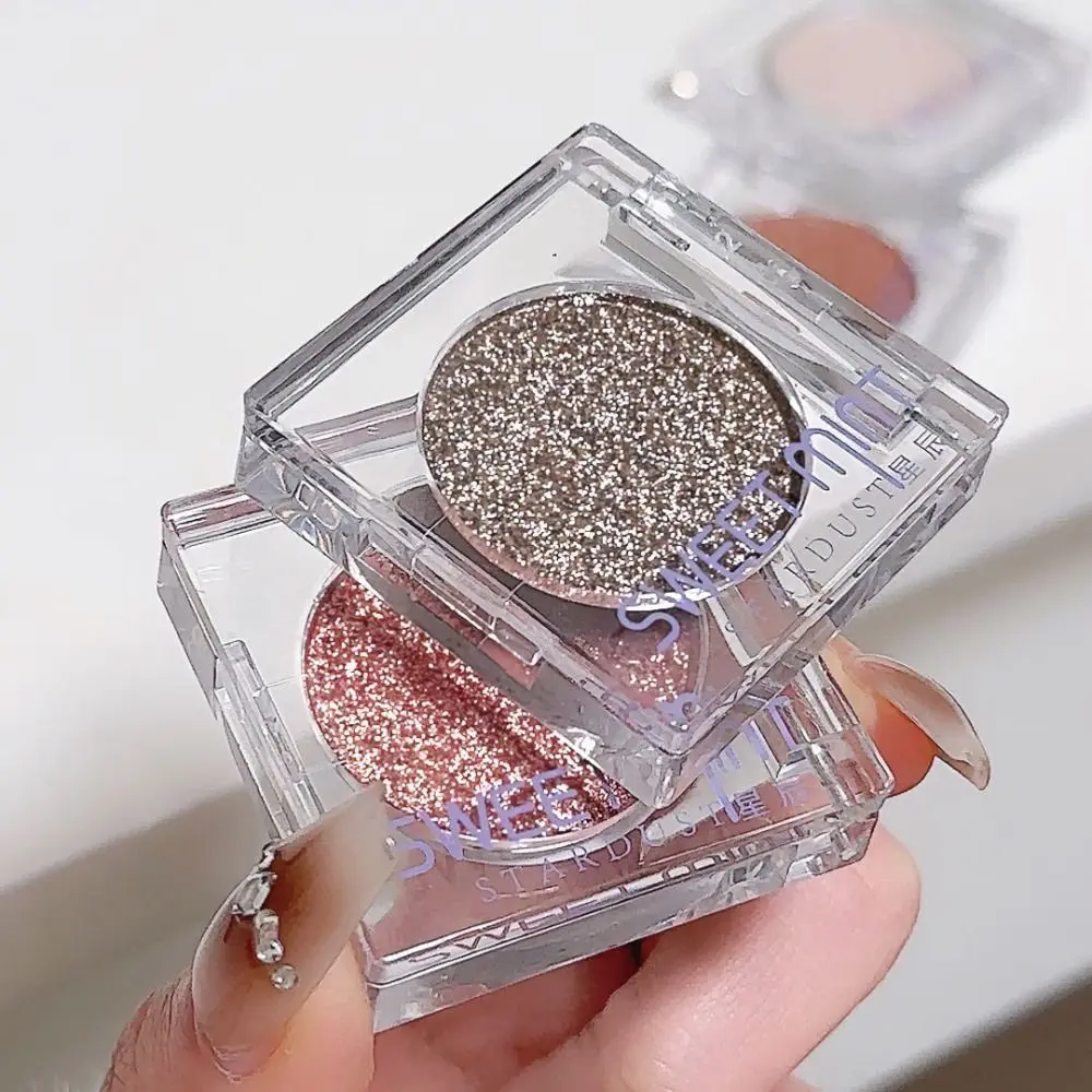 Bling Bling Glitter Super Shining Eyeshadow Pearlescent Shimmer Pink Eyeshadow Long Lasting Eye Brightening Makeup