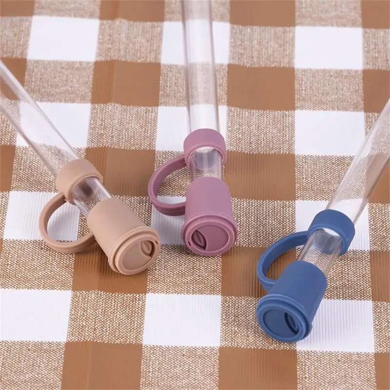 1pcs Silicone Straw Tips Cover Cute Reusable Drinking Straw Tips Lids Dust-Proof Straw Plugs For Straw Tips For Decor Outdoor