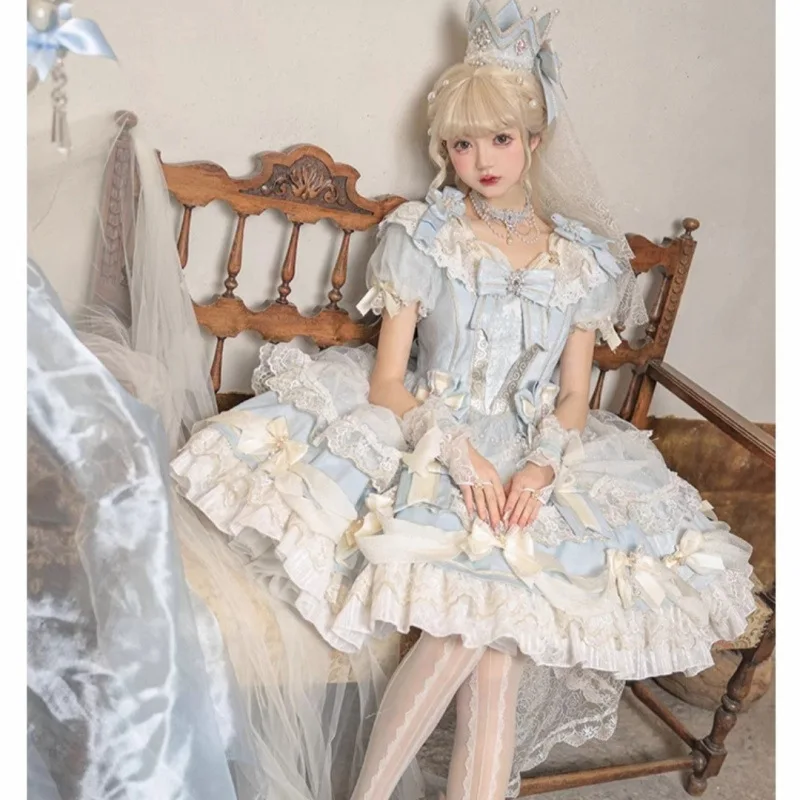 

Lolita Brand New Lolita Dress Girl's Anniversary Palace Retro Super Gorgeous Puffy Dress