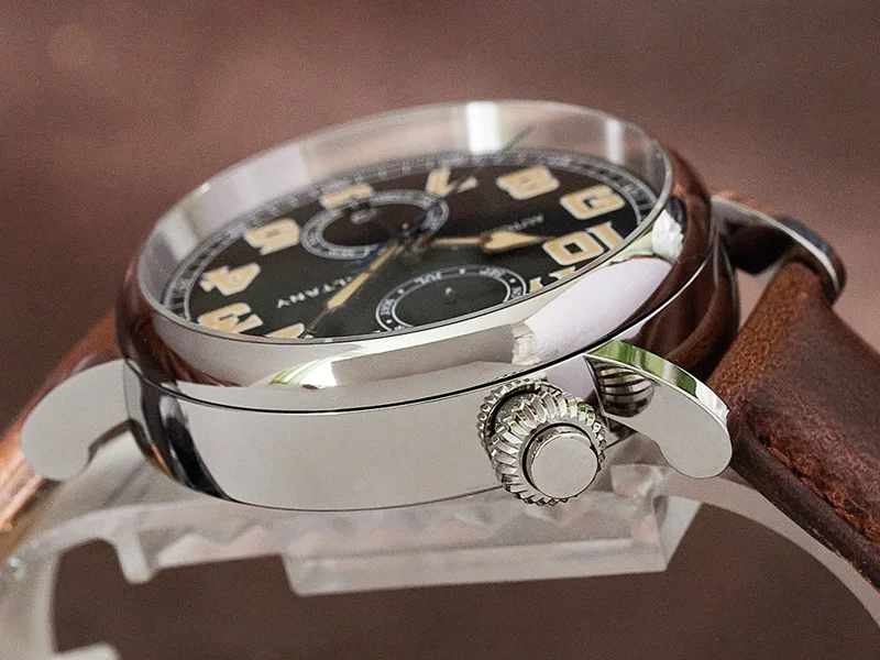 Baltany S6047 Herren A7 Avigation Uhr Original Miyota 9122 Uhrwerk Vintage Retro Piloten-Armbanduhr Leuchtendes Zifferblatt Wasserdicht Herren – Detail 9