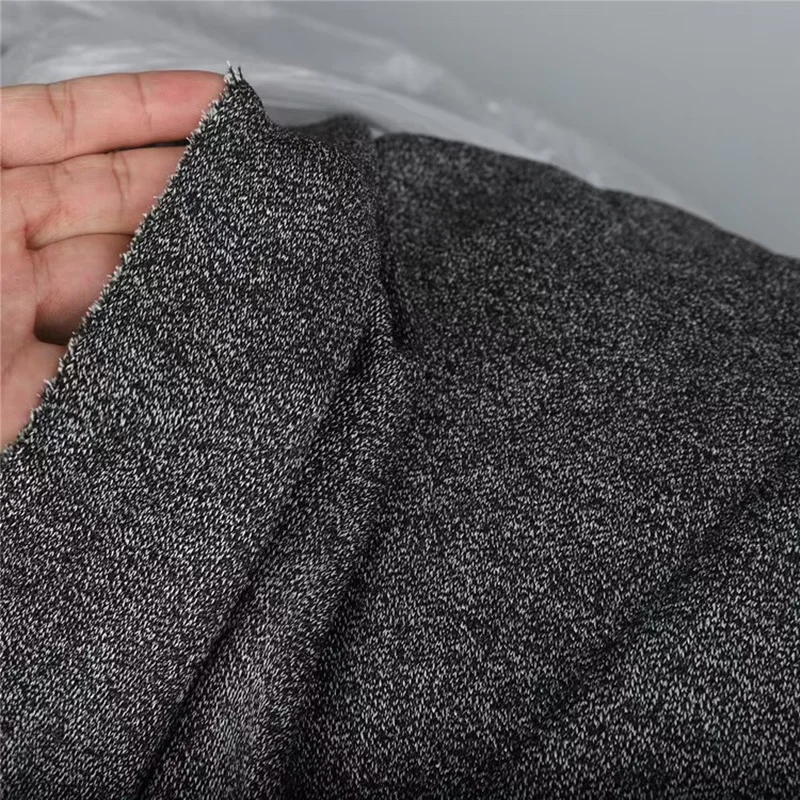 UHMWPE anti cutting Knitted elastic fabric tear resistant and wear-resistant cloth high strength black grey color