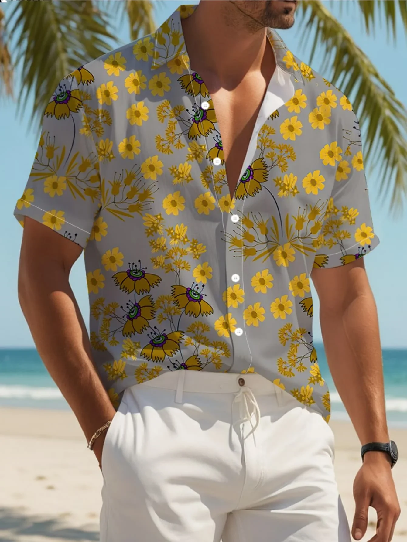 

Мужская легкая рубашка для отпуска SummerMan, женская рубашка с коротким рукавом в гавайском стиле, повседневная, с принтом, дышащая, для пляжных вечеринок