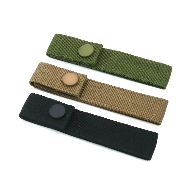 5PCS Molle Straps Tactical Nylon Molle Webbing Straps Attachment Snap Strap Thumb Snap Straps Hooks Hiking Climbing Carabiner
