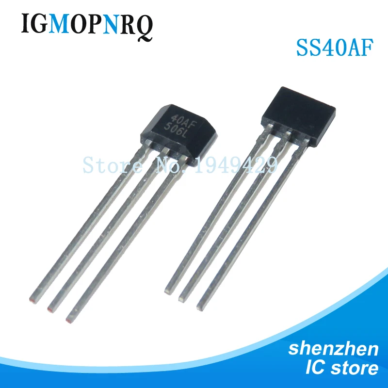 10pcs SS40AF SS41F SS495A SS49E 40AF 41F 495A 49E Ehigh sensitivity Hall sensor