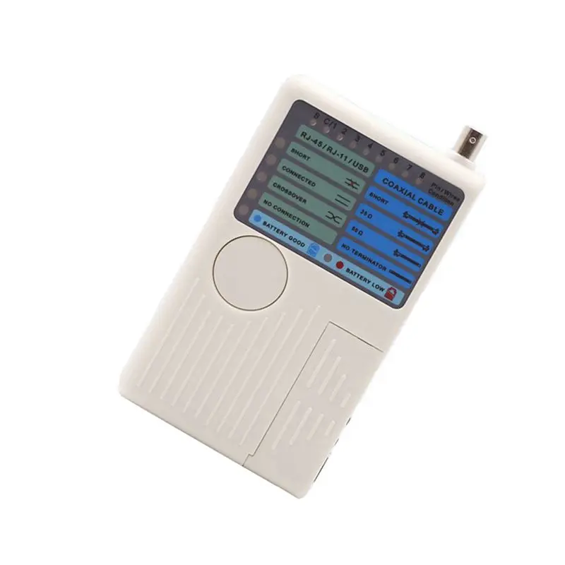 

Классический тестер сетевых кабелей Classic-2X RJ11 RJ45 USB BNC LAN, трассировщик и детектор кабелей LAN, 4-в-1, быстрый тестер-инструмент