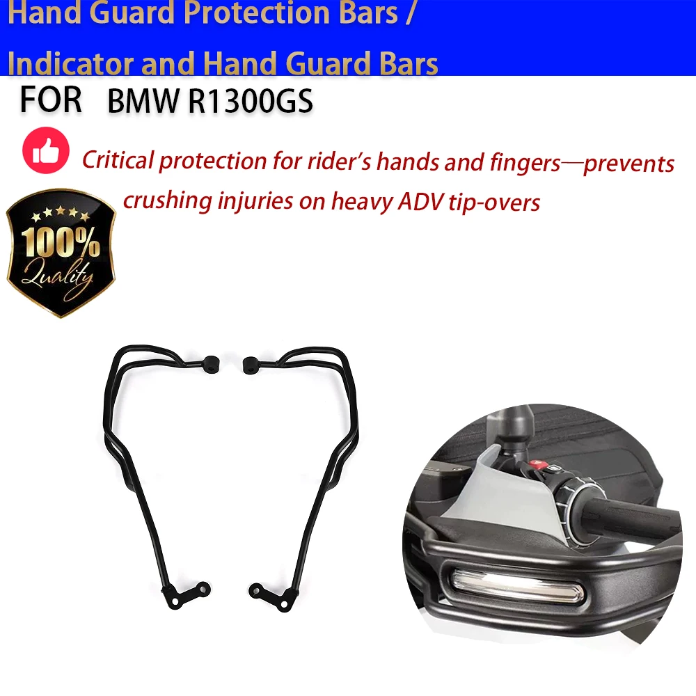 For BMW R1300GS Hand Guard Crash Bar Indicator Protection Bar 2023-2026 No-Drill Accesorios Moto