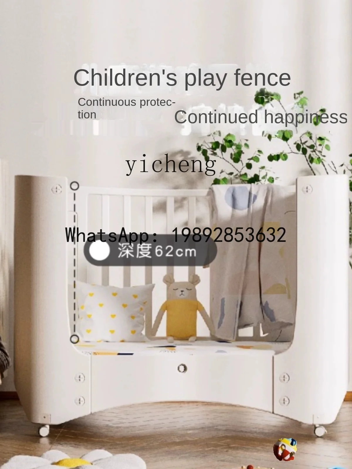 AB Детская кроватка, складная строчка, стол для смены подгузников для новорожденных, большая кровать