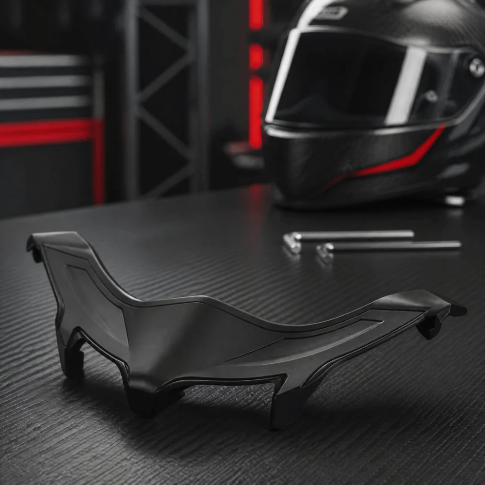 Silicone Helmet Nose Guard Base Black Lightweight Motorcycle Helmet Nose Protector Flexible for Pista GPR/ GPRR/CORSA R/RACE 3