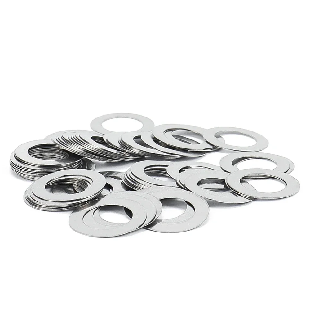 10-50Pcs M3 M4 M5 M6 -M40 DIN988 304 Stainless Steel Adjusting Ultrathin Precision Shim Gasket Ultra Thin Flat Wafer Washer