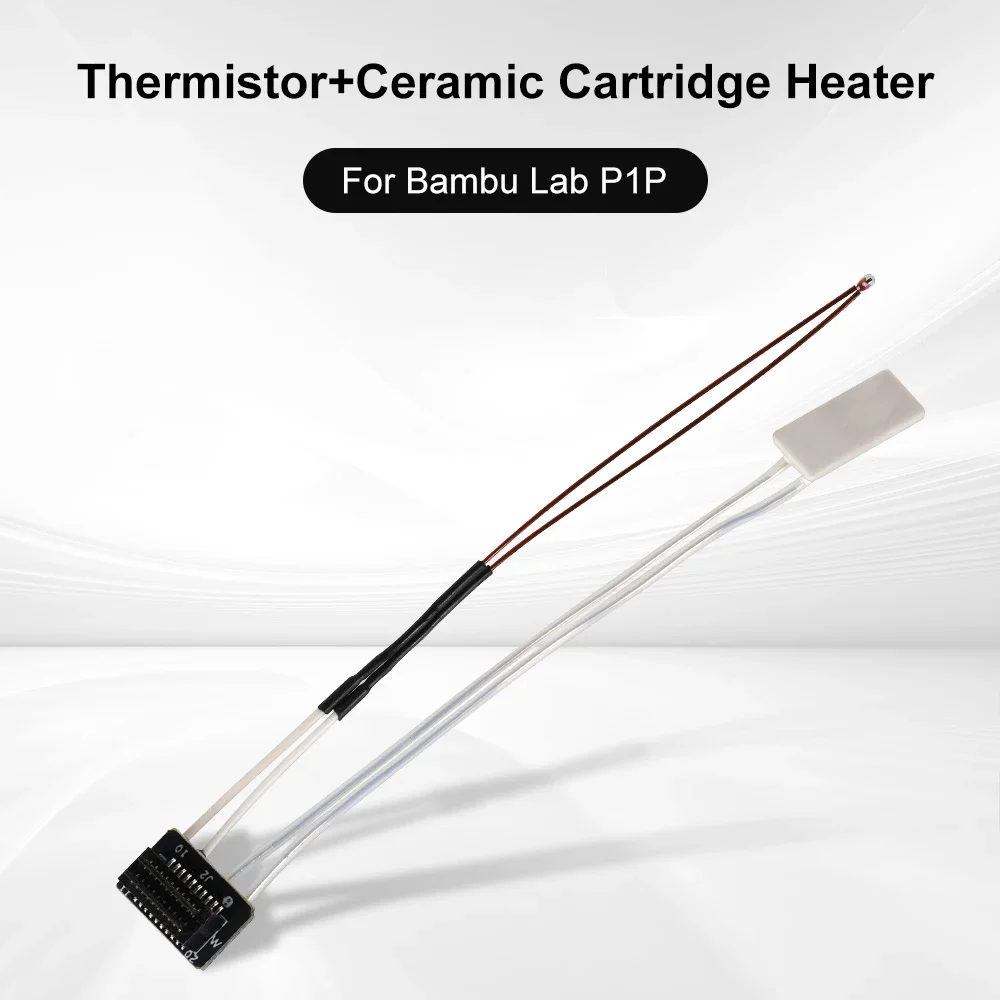 Bambu Lab P1P P1S THermistor+Ceramic Heater Cartridge 24V 50W 3D Printer Parts Hotend v2.0 V3.0 Kit  Hotend V3 Heater Cartridge