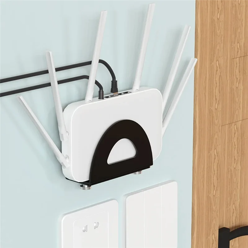 

Practical-Smart TV Box Holder Wall Mounted Stand For Tvs Router Modem Harddisk Or Other Media Player Thick Metal