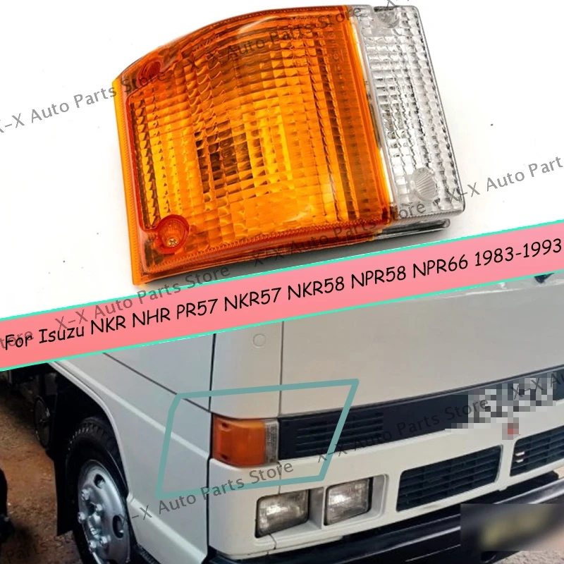 

Corner Lamp For Isuzu NKR NHR PR57 NKR57 NKR58 NPR58 NPR66 1983-1993 Truck ELF Car Front Bumper Turn Signal Light Reflector Lamp
