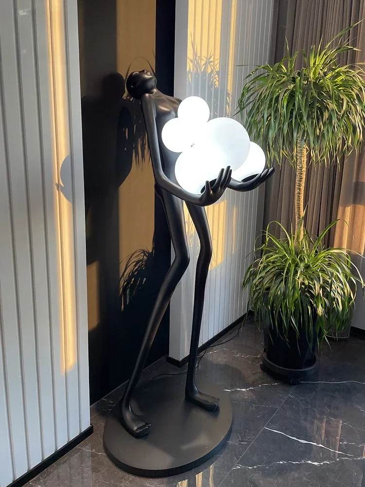 

Скандинавская статуя гуманоида, скульптура, торшер, длинный шар, креативный дизайн выставочного зала, орнамент офиса продаж отеля