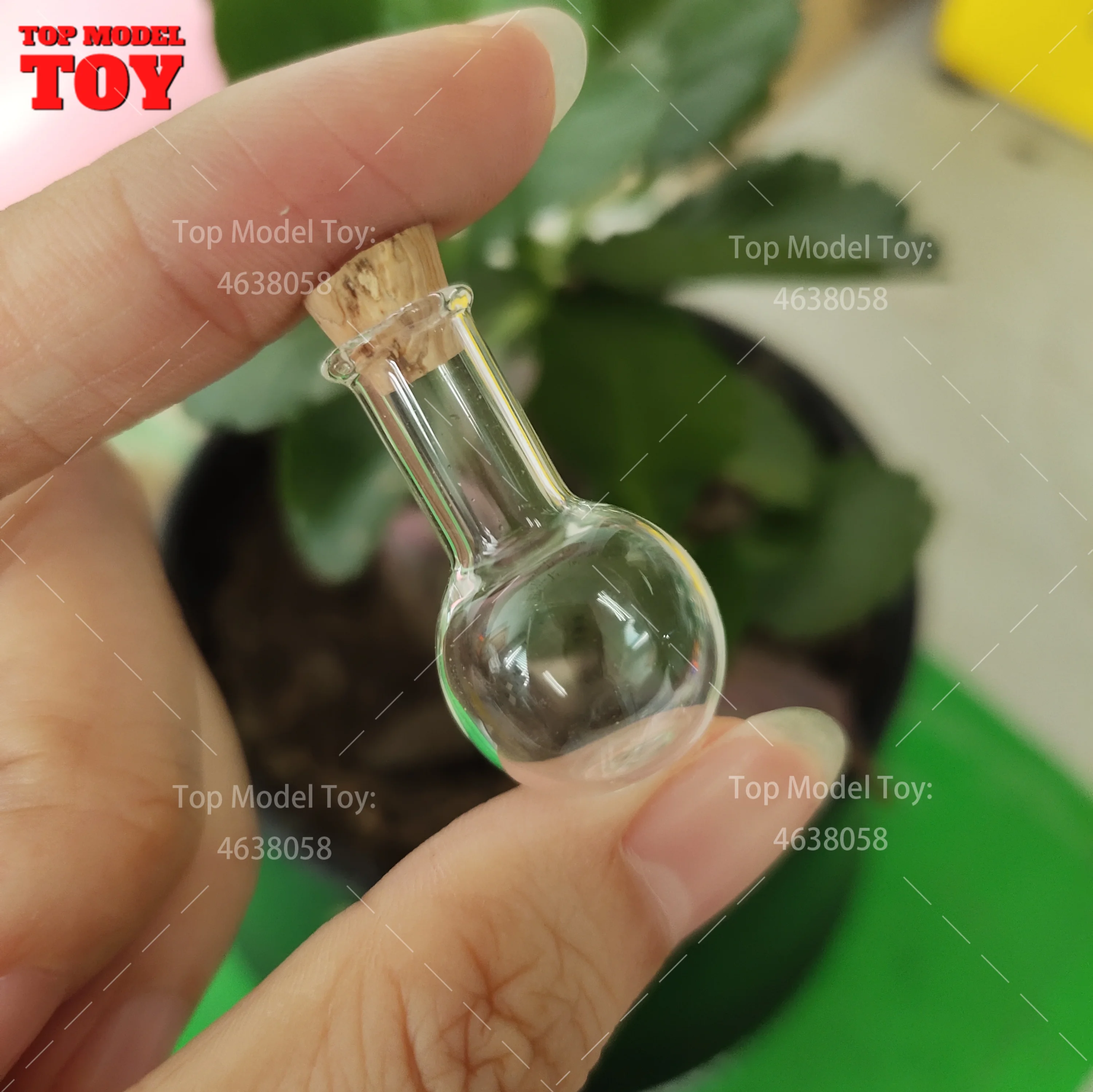 1/6 Scale Transparent Flask Glass Bottle Chemical Experiment Tools Scene Accessory Model for 12'' Soldier Action Figure Dolls