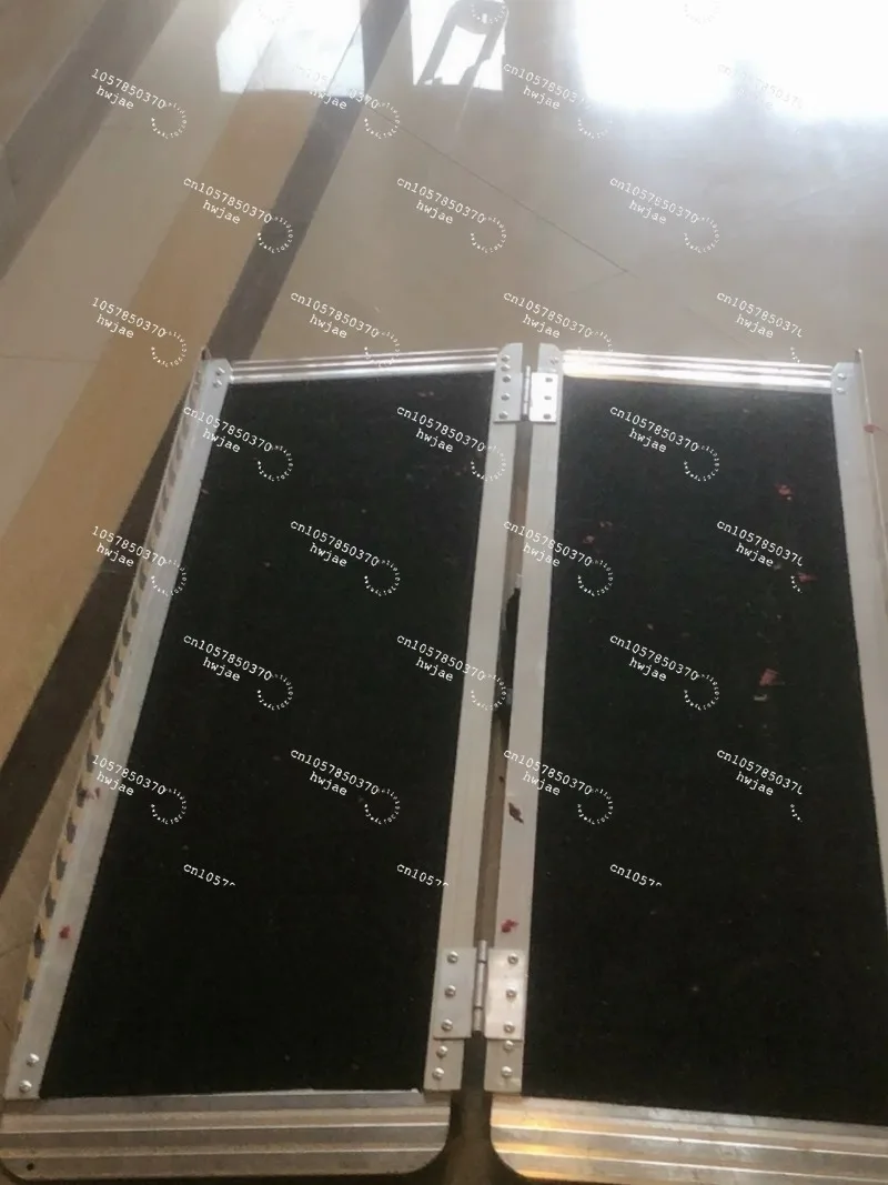 For Portable Aluminum Folding Ramp, 600Lbs Load Capacity, 6FT Length × 29 Inch Width, Lightweight Access Ramp