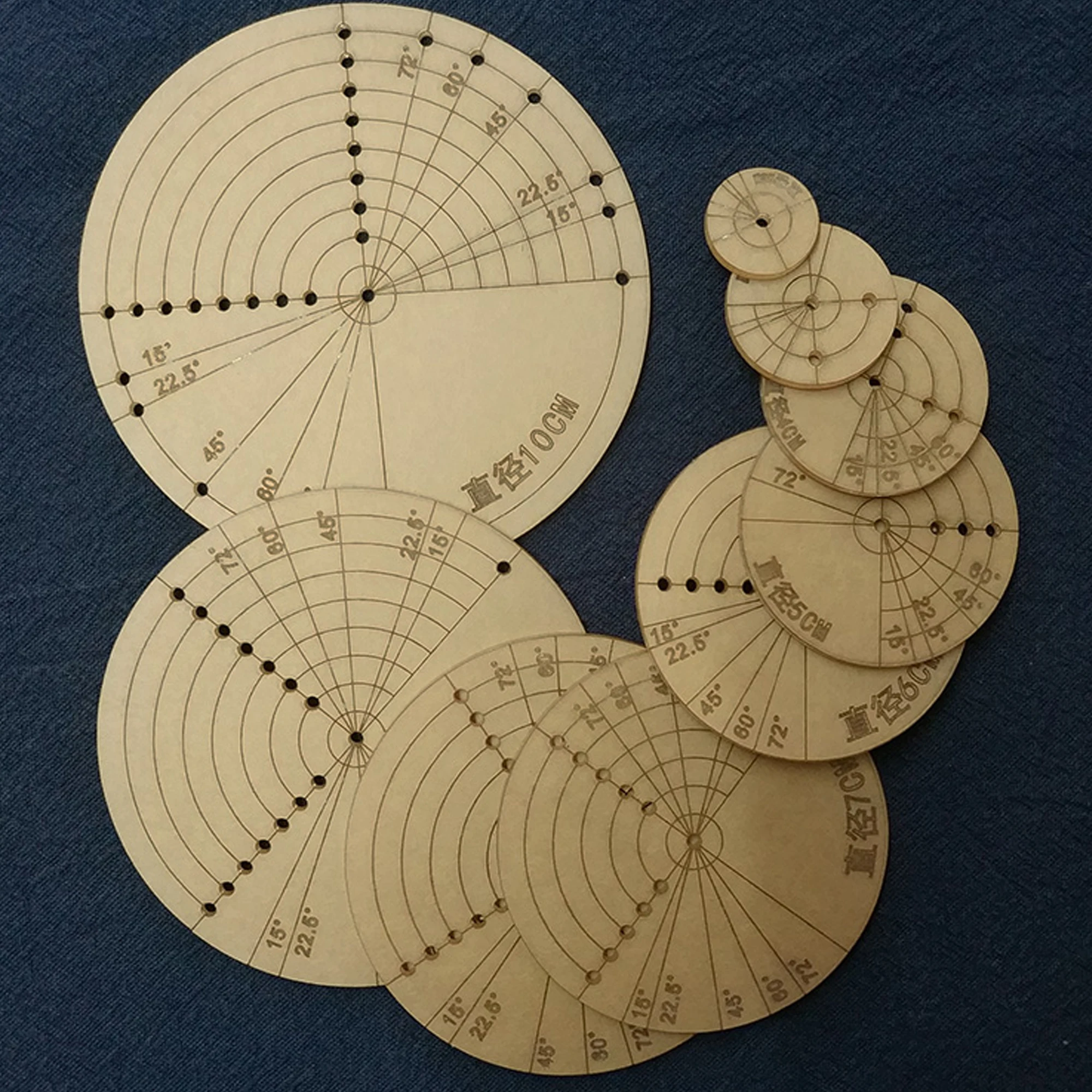 

Вышивка Сашико, Форма для стежка, Акриловая линейка, Набор шаблонов для рисования кругов, Акриловый трафарет Сашико