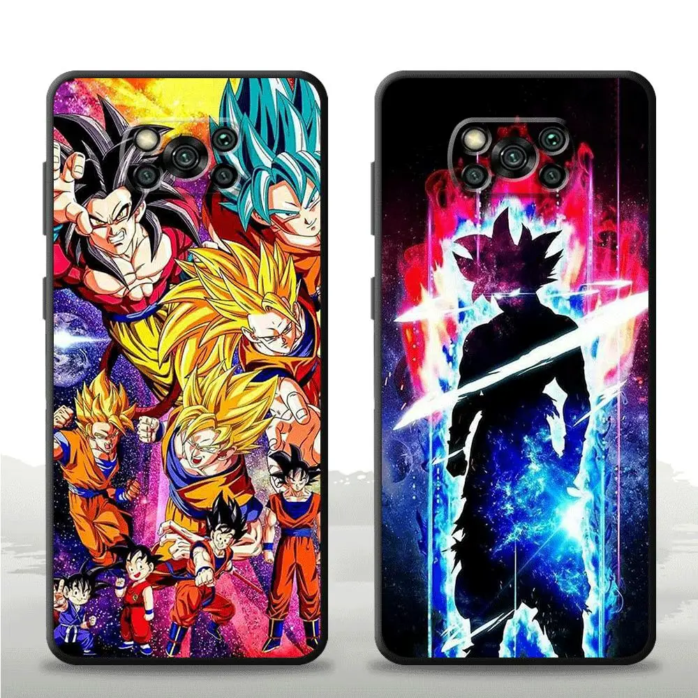 Phone Case for Xiaomi Poco M3 F3 C40 X4 Pro X3 NFC M5s X4 GT X3 Pro X5 Pro M5 Anime Dragons Son Balls Cover