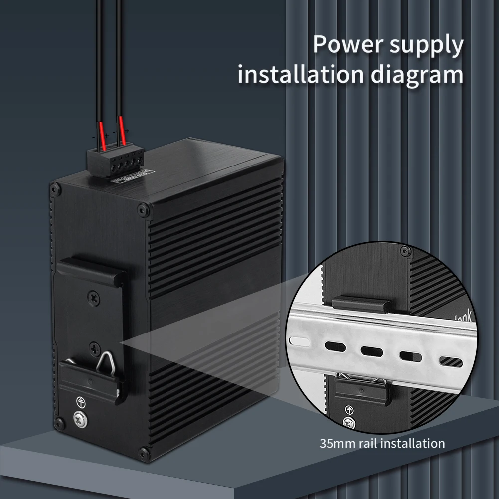 Industriële 12-poorts Gigabit Ethernet-switch geharde 10RJ45 (PoE) Din Rail onbeheerde kleine netwerkvezelswitch