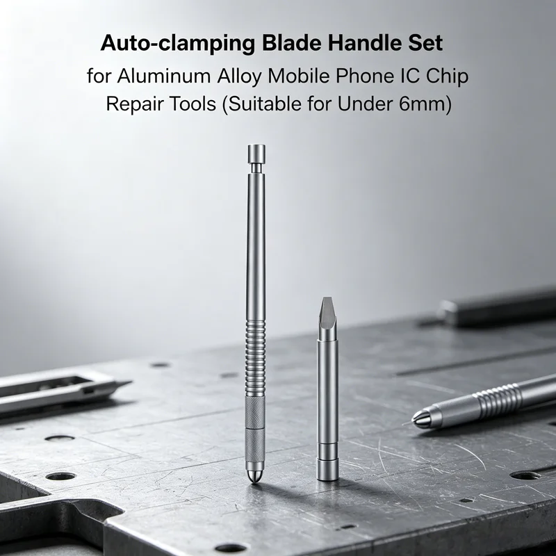 013 Rapid Install Self-locking Knife Handle Compatible 6mm Below Blades Mobile IC Chip Circuit Board Repair Work Tool