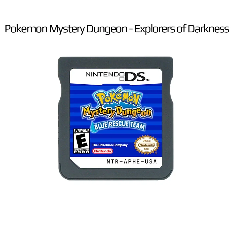 New Pokemon NDS English Mystery Dungeon Blue Rescue Game Card Video Game Console Toy Child Gift