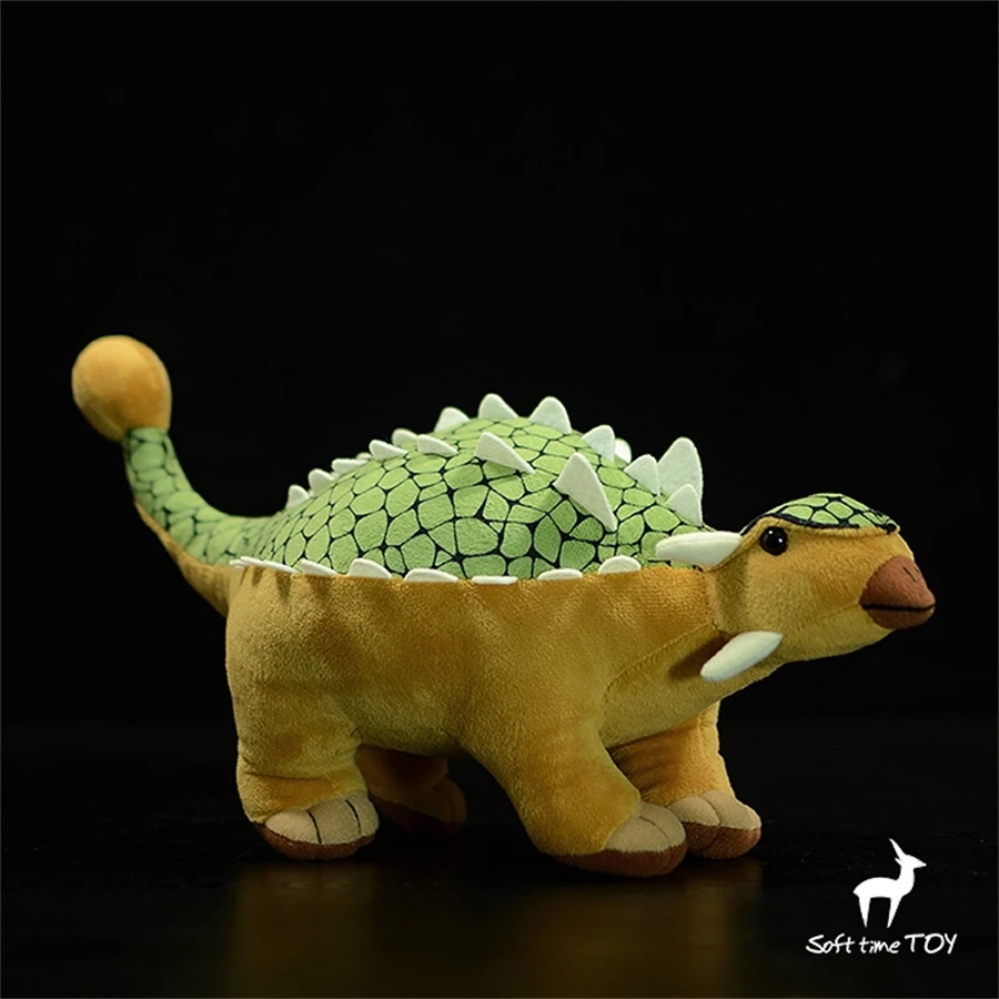 Ankylosaurus High Fidelity Anime Cute Dinosaur Plushie Jurassic Plush Toys Lifelike Animals Simulation Stuffed Doll Kawai Toy