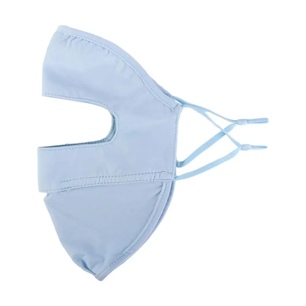 

Shield Sunscreen Veil Sun Protection Solid Color Ice Silk Driving Face Mask Summer Sunscreen Mask Womne Sun Hats Face Gini Mask