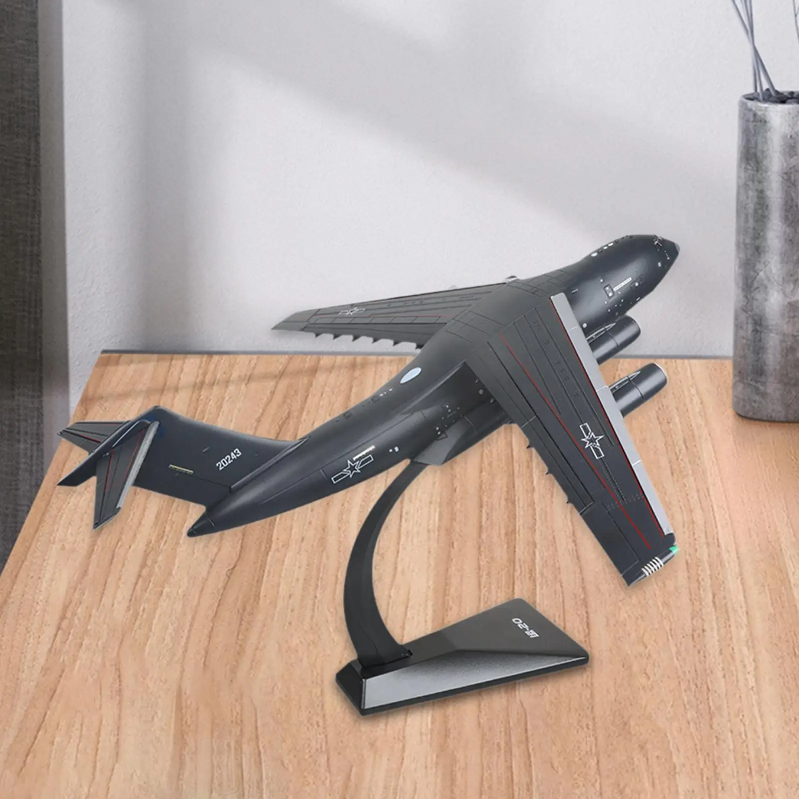 

1:144 Simulation Y-20 Display Airplane Diecast Alloy Aircraft Toy for Shelf Ornament Room Decoration Party Favor Boys Keepsake