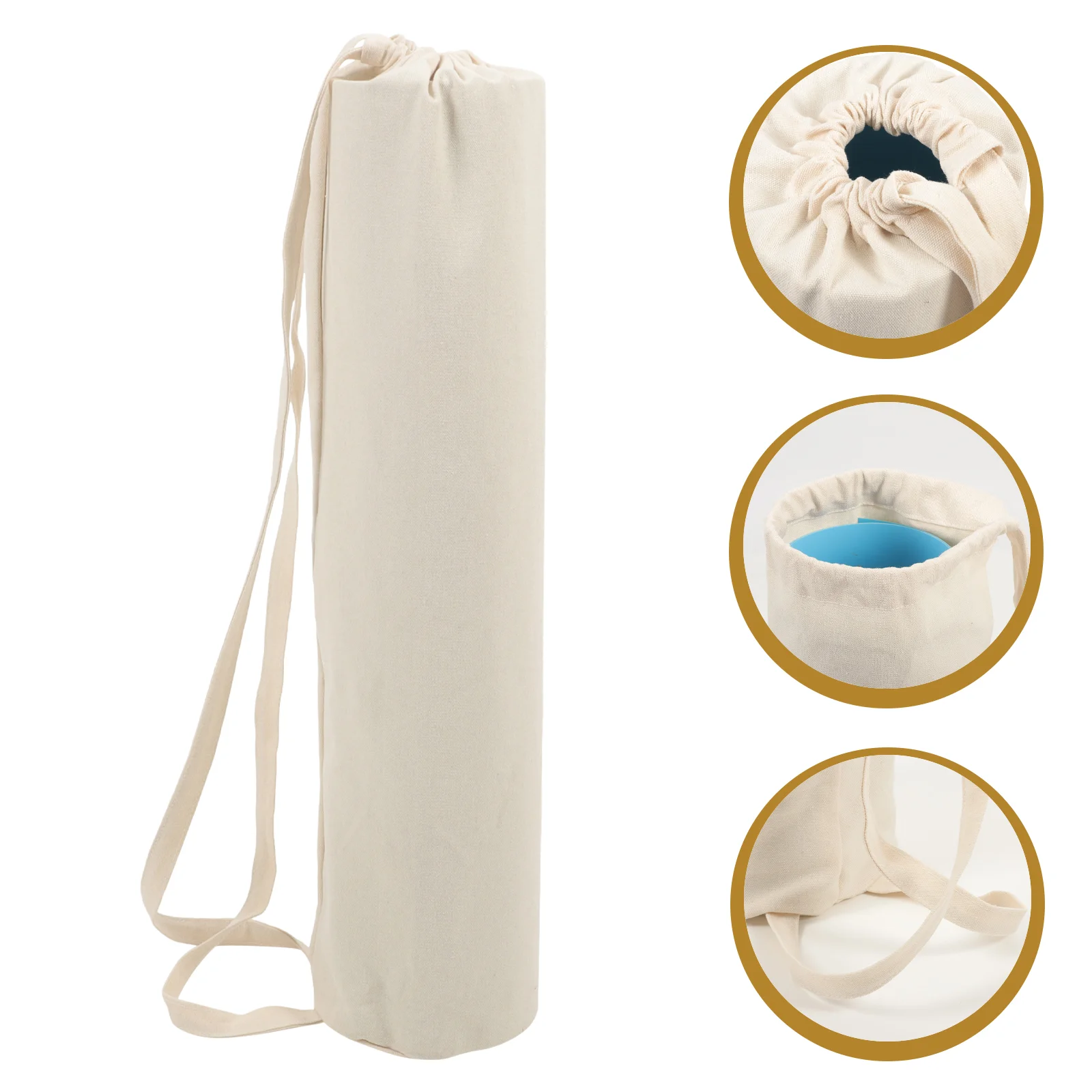 Bolsa de lona grande para esterilla de Yoga, bolsas de almacenamiento para gimnasio, soporte, contenedor blanco para Fitness