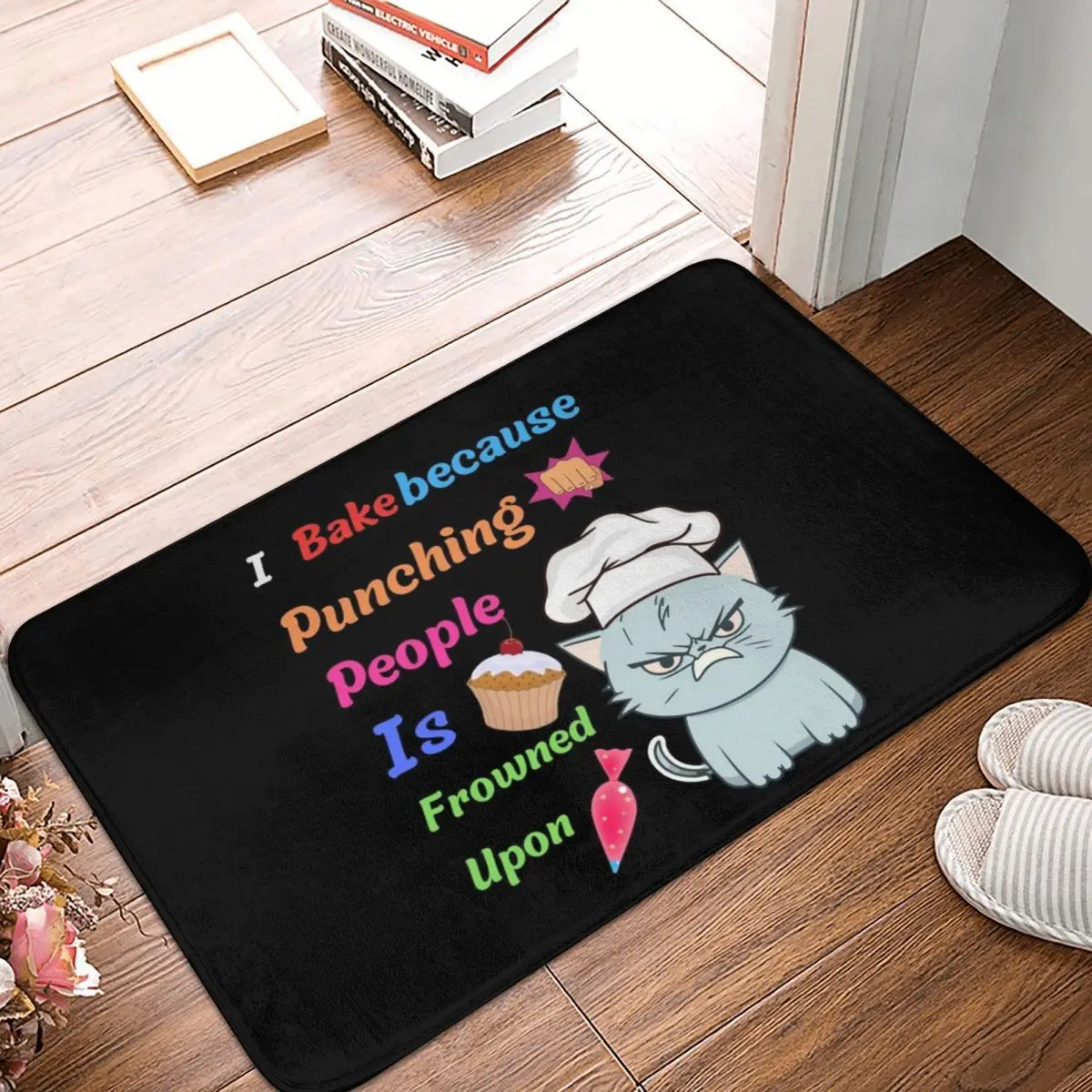 Bake Because Doormat Non-slip Super Absorbent Bathroom Floor Mats Home Entrance Rugs Kitchen Bedroom Carpet Outdoor Footpad