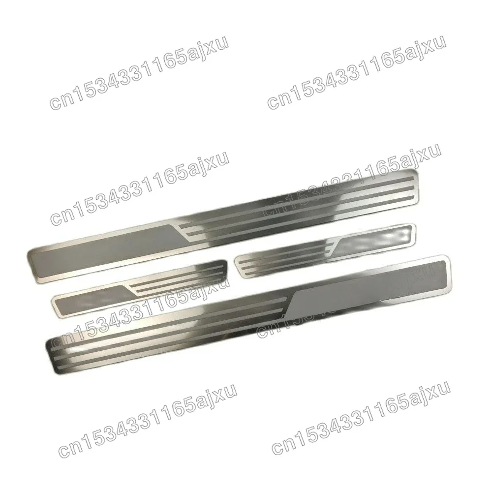 Car Door Protection Step Pedal Sill Scuff Plates Chrome Pads Thresholds Sticker Chromium For VW Volkswagen Passat B5 B6 B7