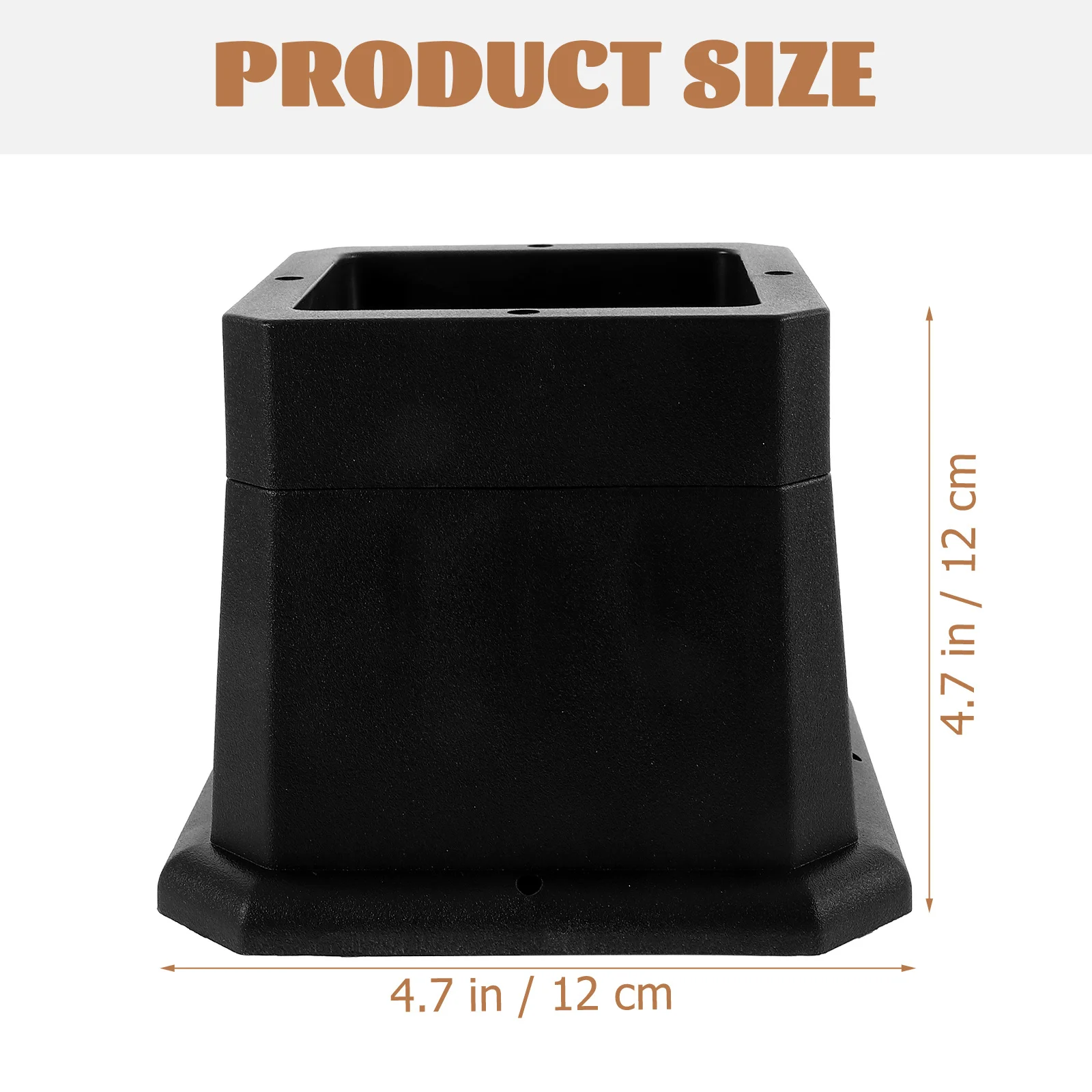 4 Stück verstellbare Betterhöhungen, 7,6 cm, Möbelbeinhöhung für Sofa, Tisch, Stuhl, Couch, Schrank, Waschmaschine, Schreibtischhöhung, Gummi
